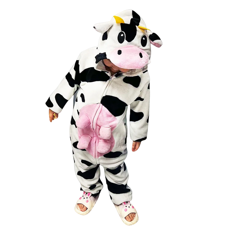 Cow Kigurumi For Kids Animal Onesies Children Pyjamas Halloween Cosplay Costumes